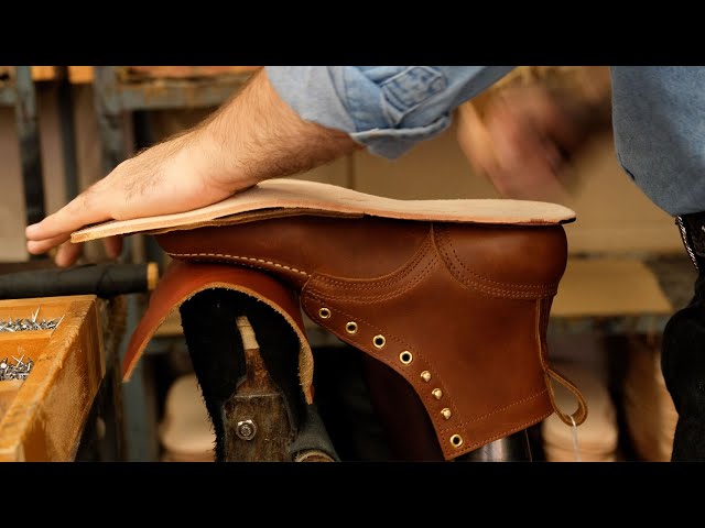 Handcrafting the World's Toughest Moc Toe Boot - How It's Made