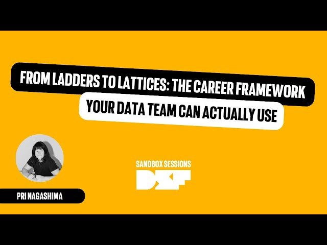 From Ladders to Lattices - The Career Framework Your Data Team Can Actually Use