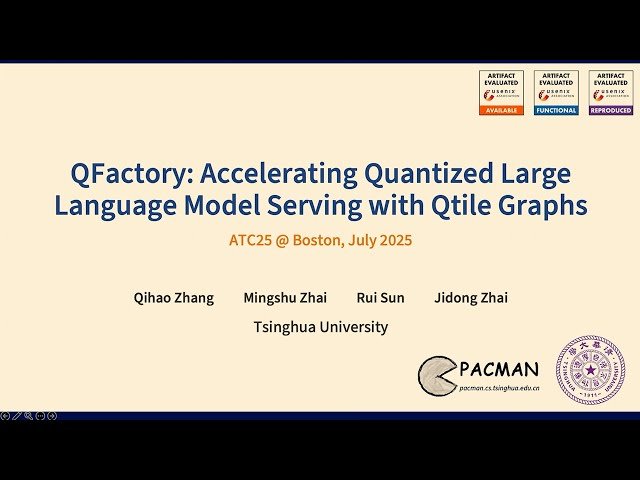 QFactory - Accelerating Quantized Large Language Model Serving with Qtile Graphs