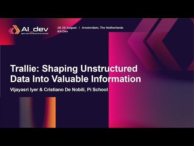 Trallie - Shaping Unstructured Data Into Valuable Information