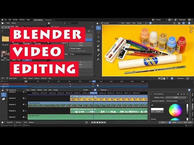 Blender Video Editing - Learn Workflow, Transitions, Modifiers and More