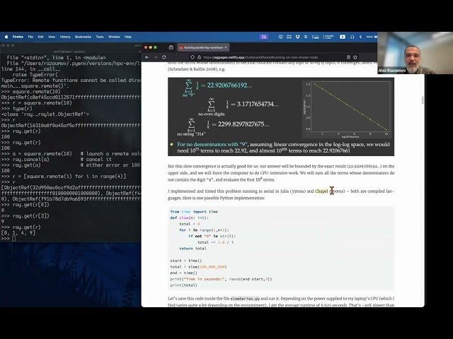 Running Parallel Ray Workflows on HPC Clusters