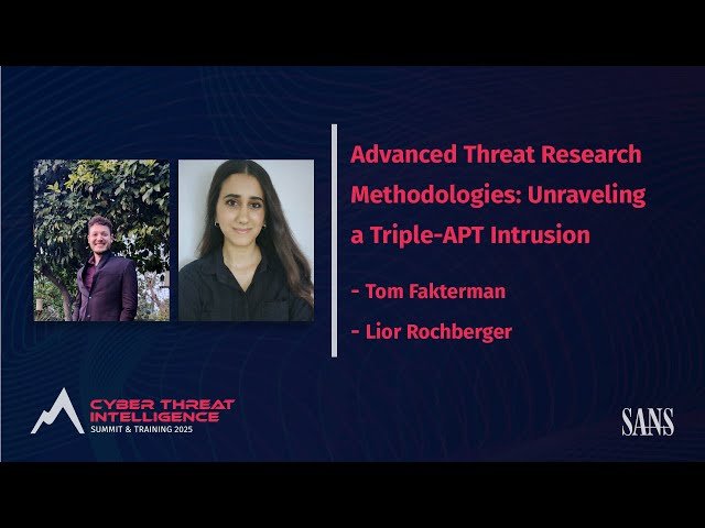 Advanced Threat Research Methodologies - Unraveling a Triple-APT Intrusion