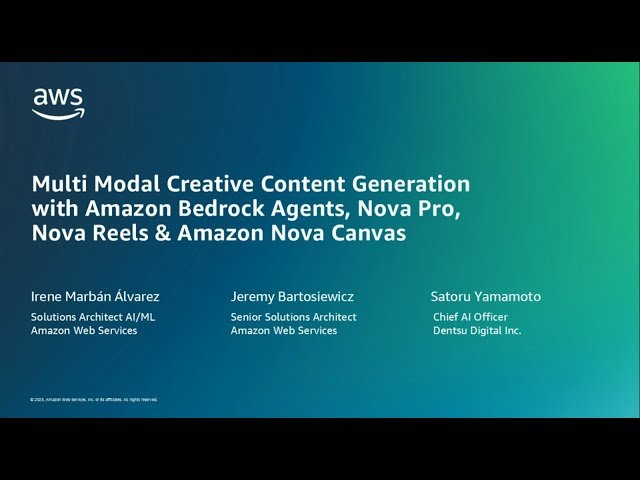 Multi-Modal Creative Content Generation with Amazon Bedrock