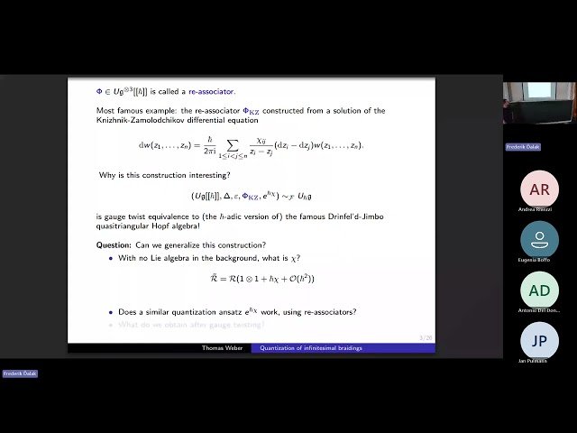 Quantization of Infinitesimal Braidings