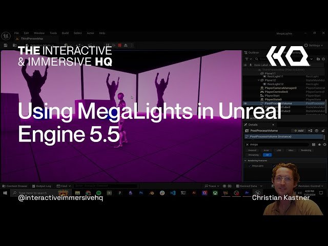 Using MegaLights in Unreal Engine 5.5 - Creating Cyberpunk and High-Fidelity Lighting Effects
