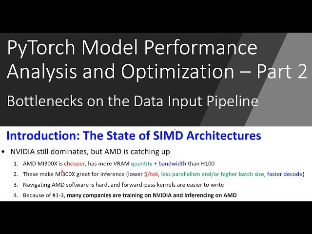 PyTorch Data Loader Tuning and GPU Cross-Architecture Optimizations: CUDA and AMD