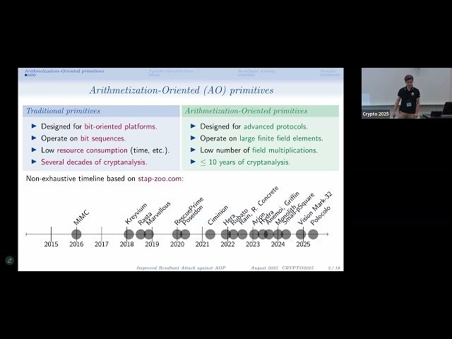 Cryptanalysis II - Crypto 2025