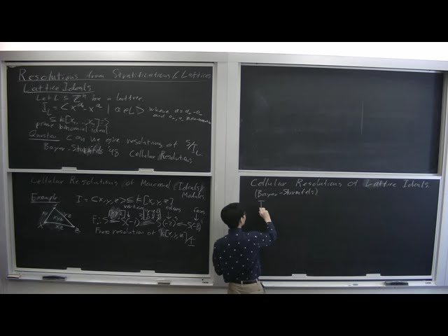 Resolutions from Stratifications and Lattices