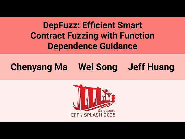 DepFuzz - Efficient Smart Contract Fuzzing with Function Dependence Guidance