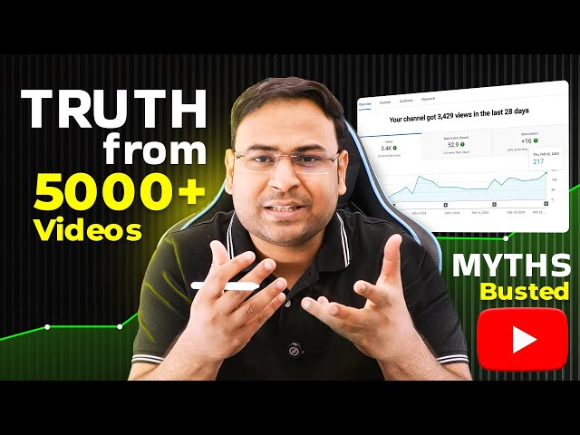 YouTube Growth Is Dead? Only If You Believe These Myths!