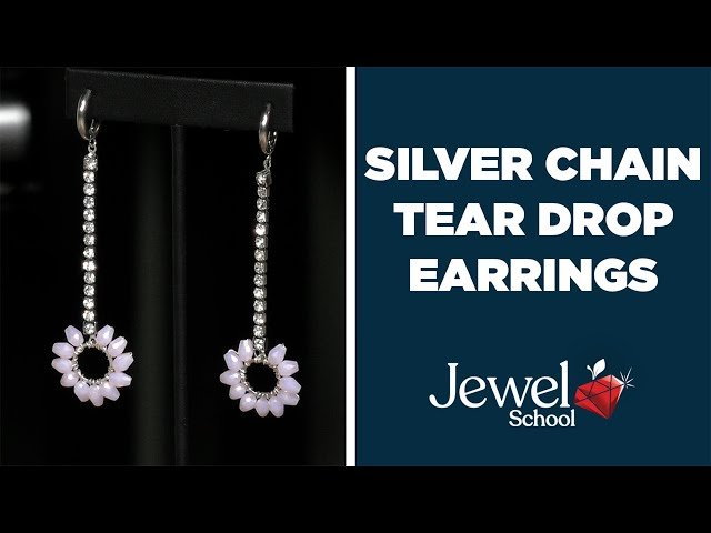 Silver Chain Teardrop Earrings Tutorial - Jewelry Making Basics