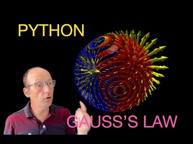 Python Physics - 3D Model of Gauss's Law for a Sphere