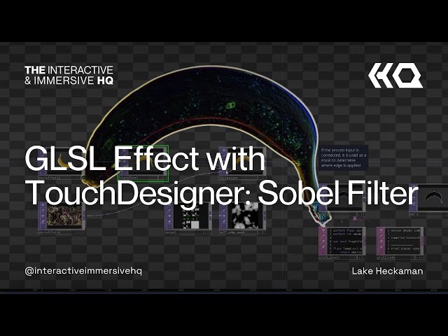 GLSL Sobel Filter Effect with TouchDesigner - Tutorial 210