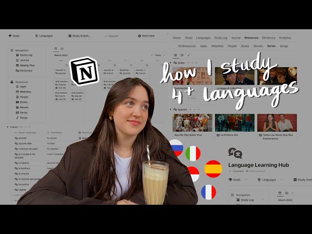 How I Study Multiple Languages at the Same Time - Notion Language Learning Planner