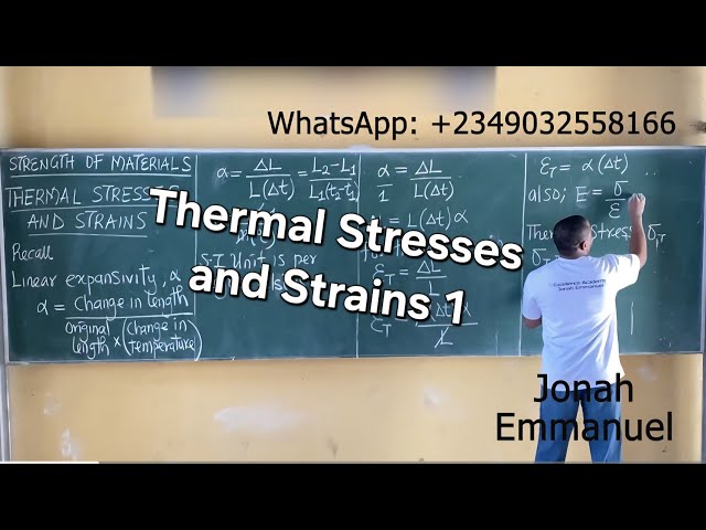 Thermal Stresses and Strains - Engineering Mechanics Tutorial