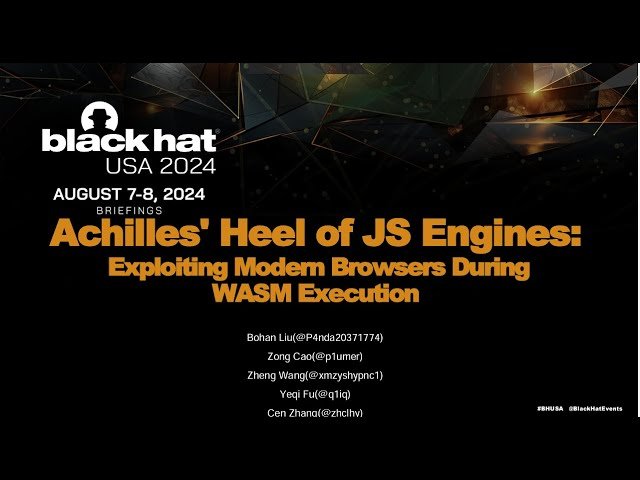 Exploiting Modern Browsers During WebAssembly Execution - Security Vulnerabilities in JS Engines