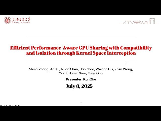 Efficient Performance-Aware GPU Sharing with Compatibility and Isolation through Kernel Space Interception