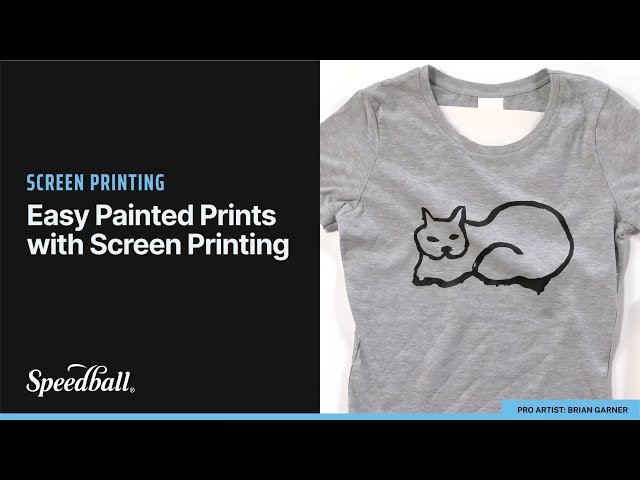 Easy Painted Prints with Screen Printing