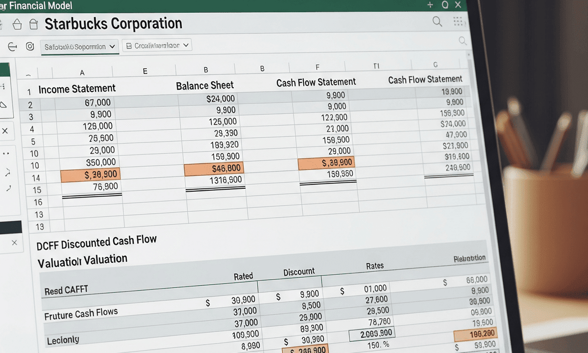 Financial Modeling Starbucks: Analyze & Forecast