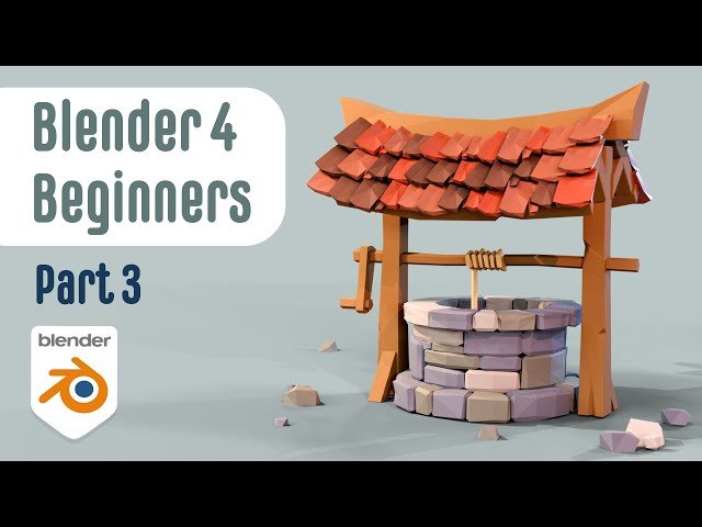 Beginner Blender 4.2 Tutorial - Modeling a Low-Poly Well - Part 3