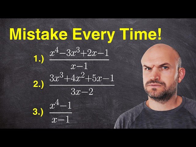 Synthetic Division Mistakes You're Probably Making Right Now