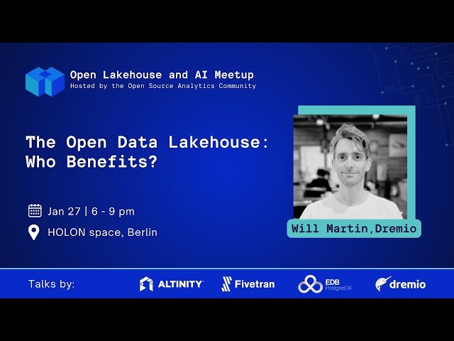 The Open Data Lakehouse - Who Benefits?