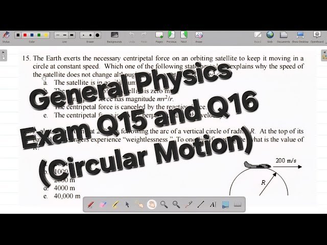 General Physics Examination on Circular Motion - How to Solve General Physics Exam Questions - Part 15