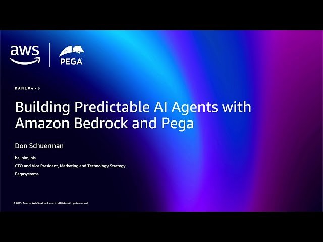 Building Predictable AI Agents with Pega and Amazon Bedrock