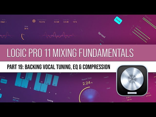 Logic Pro 11 Mixing - Backing Vocal Pitch Correction, EQ and Compression #19