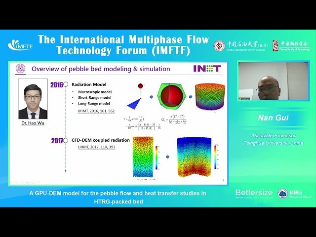 A GPU-DEM Model for Pebble Flow and Heat Transfer Studies in HTGR-Packed Bed