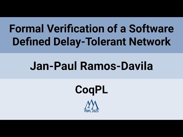 Formal Verification of a Software Defined Delay-Tolerant Network