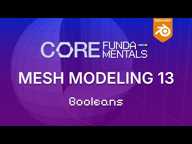 Using the Boolean Modifier in Blender - Mesh Modeling Fundamentals