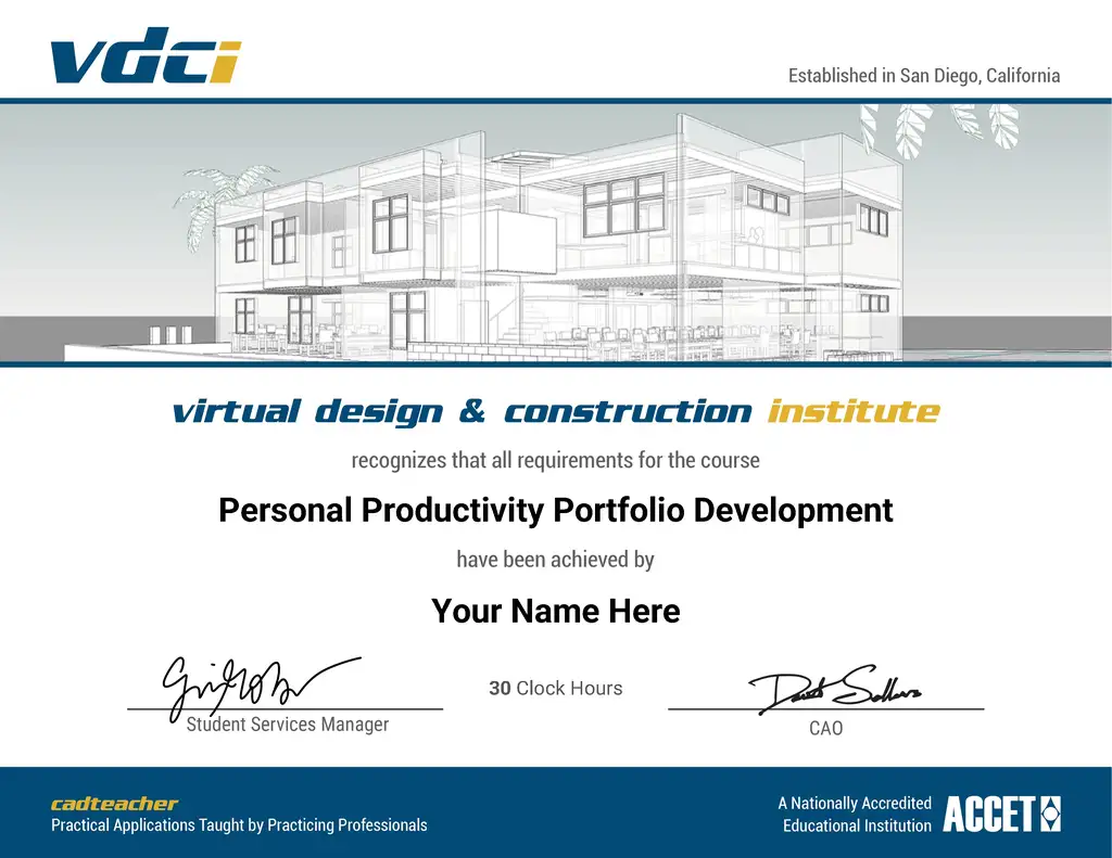 Personal Productivity Portfolio Development