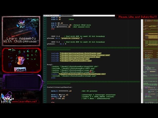 Interrupt Driven Music on the Amiga with ChibiTracks - 68000 Lesson P59