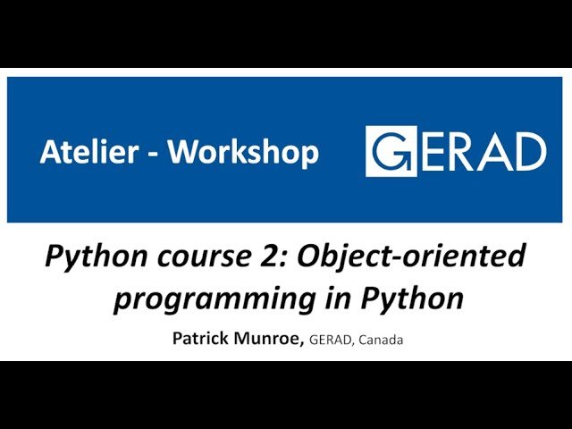 Python Course 2 - Object-Oriented Programming in Python