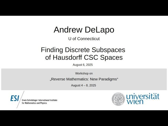 Finding Discrete Subspaces of Hausdorff CSC Spaces