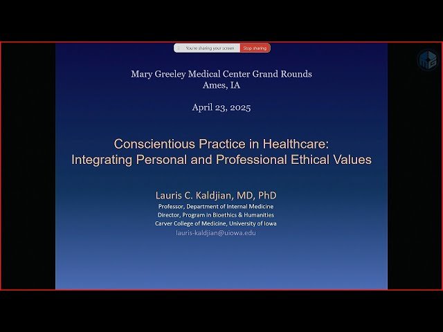 Conscientious Practice in Healthcare: Integrating Personal and Professional Ethical Values - 4/23/25