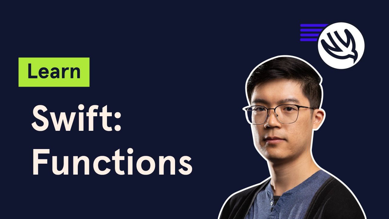 Learn Swift: Functions