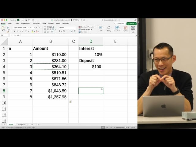 Financial Model Spreadsheet - Calculating Future Value - 1 of 5