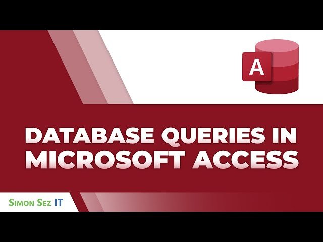 Microsoft Access - Database Queries for Beginners