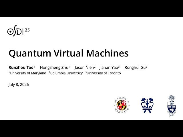 Quantum Virtual Machines