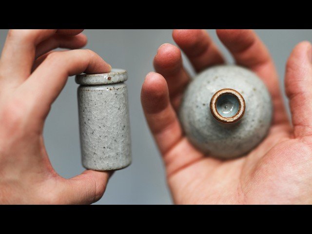 The Smallest Pottery I've Ever Thrown - Miniature Pottery Making Process