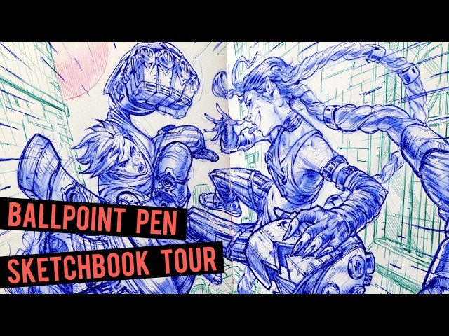 Sketchbook Tour - Professional Artist's Process and Philosophy