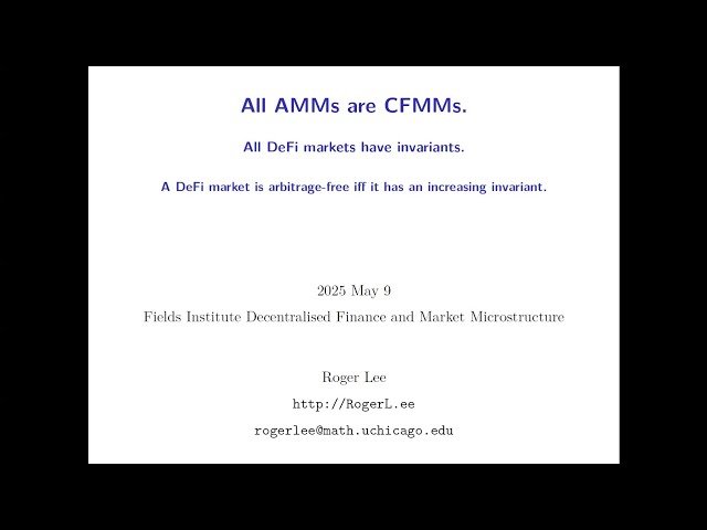 All AMMs are CFMMs. All DeFi Markets Have Invariants. A DeFi Market is Arbitrage-Free if and Only if it Has an Increasing Invariant