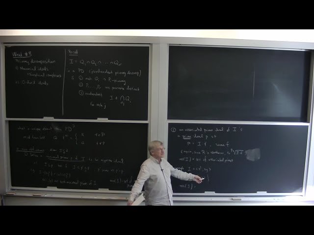 Computational Commutative Algebra and Computational Algebraic Geometry - Lecture 8
