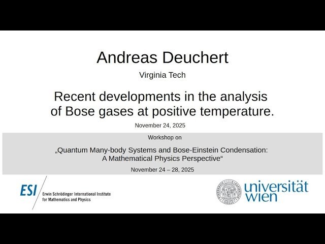 Recent Developments in the Analysis of Bose Gases at Positive Temperature