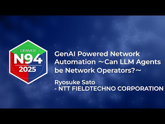 GenAI Powered Network Automation - Can LLM Agents be Network Operators?