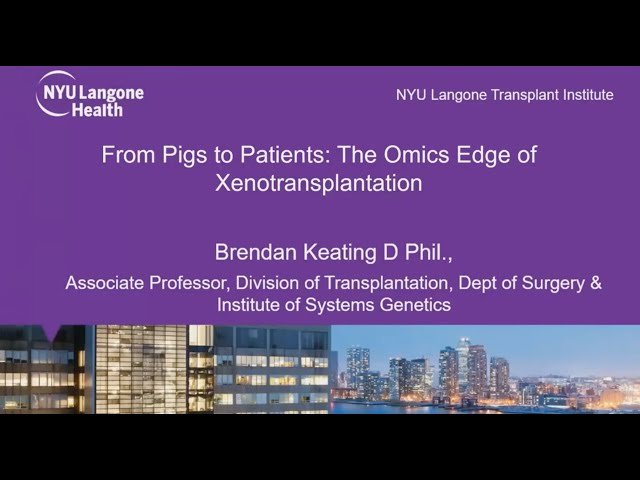From Pigs to Patients - The Omics Edge in Xenotransplantation