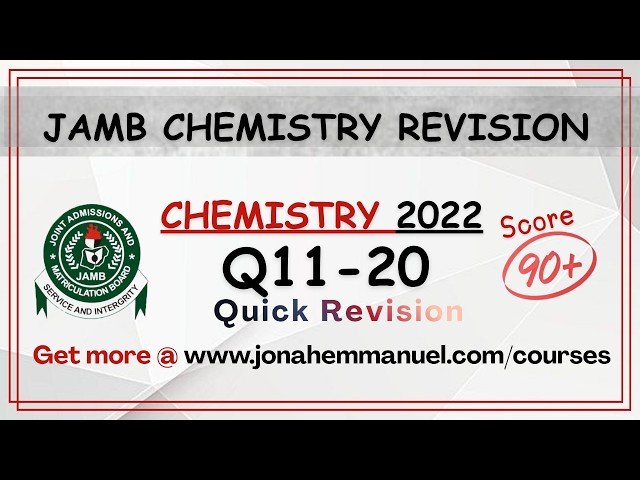 JAMB 2022 Chemistry Past Questions and Answers - Part 2